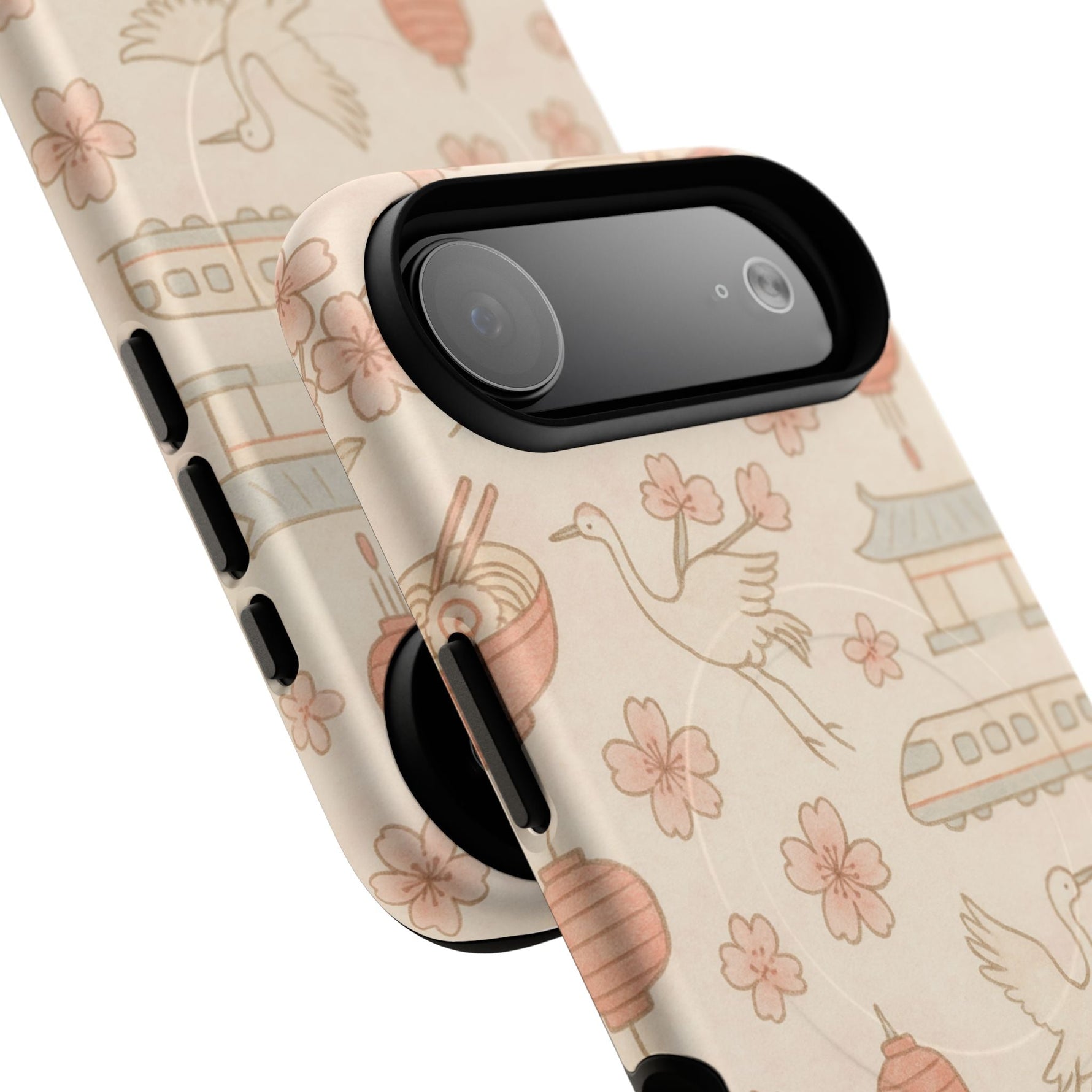 Japan Hand-Drawn Cherry Blossom iPhone Case with MagSafe  Shamo's