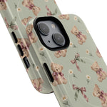 Funda para iPhone con lazo y osito de peluche con MagSafe