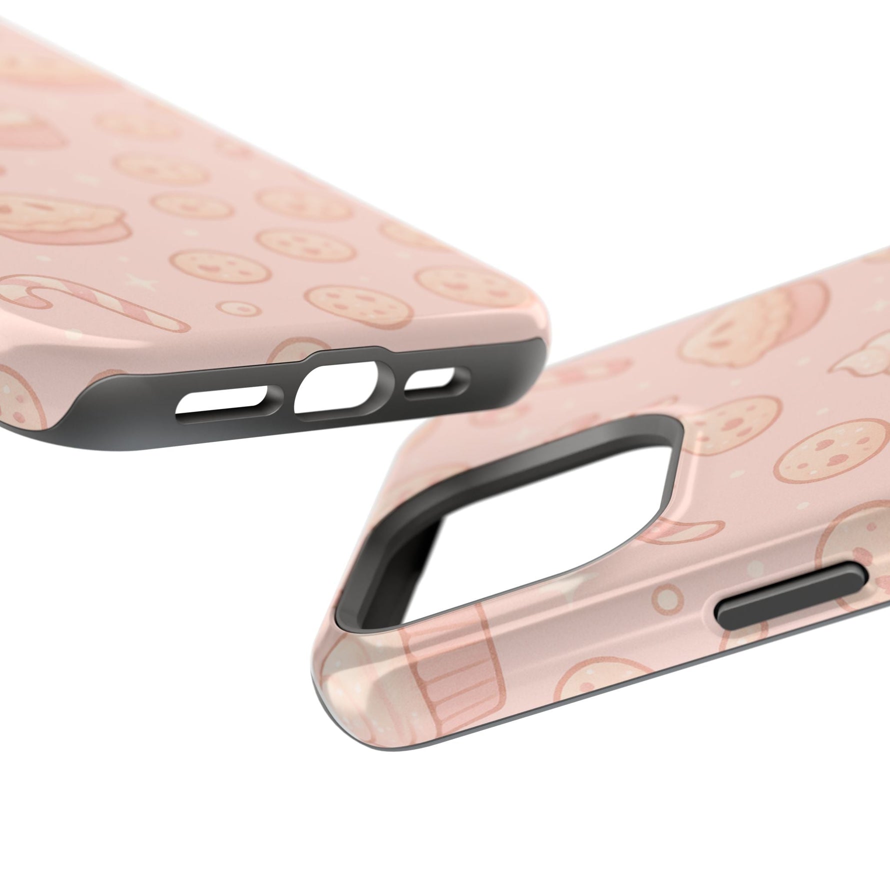 Pink Holiday Sweets Pattern (Cupcake, Pie, Candy Cane) iPhone Case with MagSafe  Shamo's