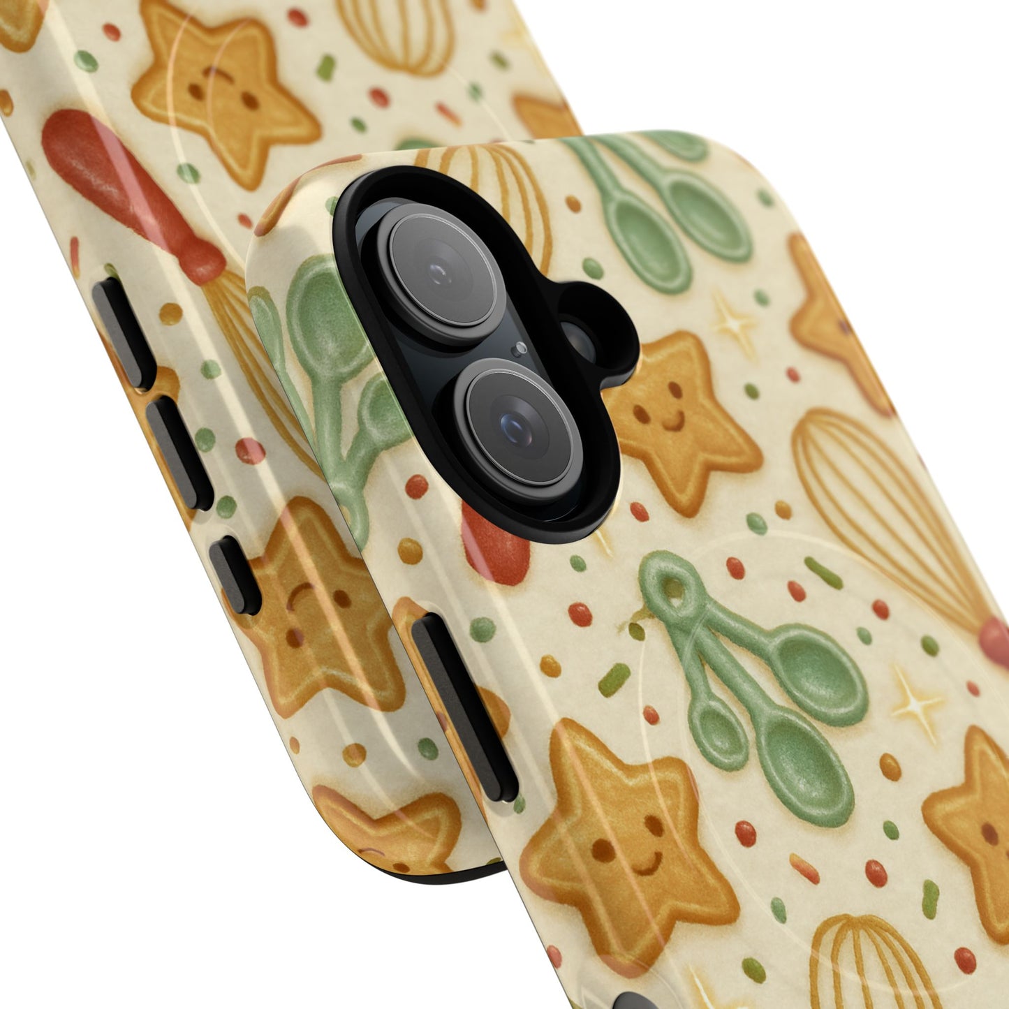 Baking Holiday iPhone Case — Cute Whisk & Cookie Pattern | compatible with MagSafe