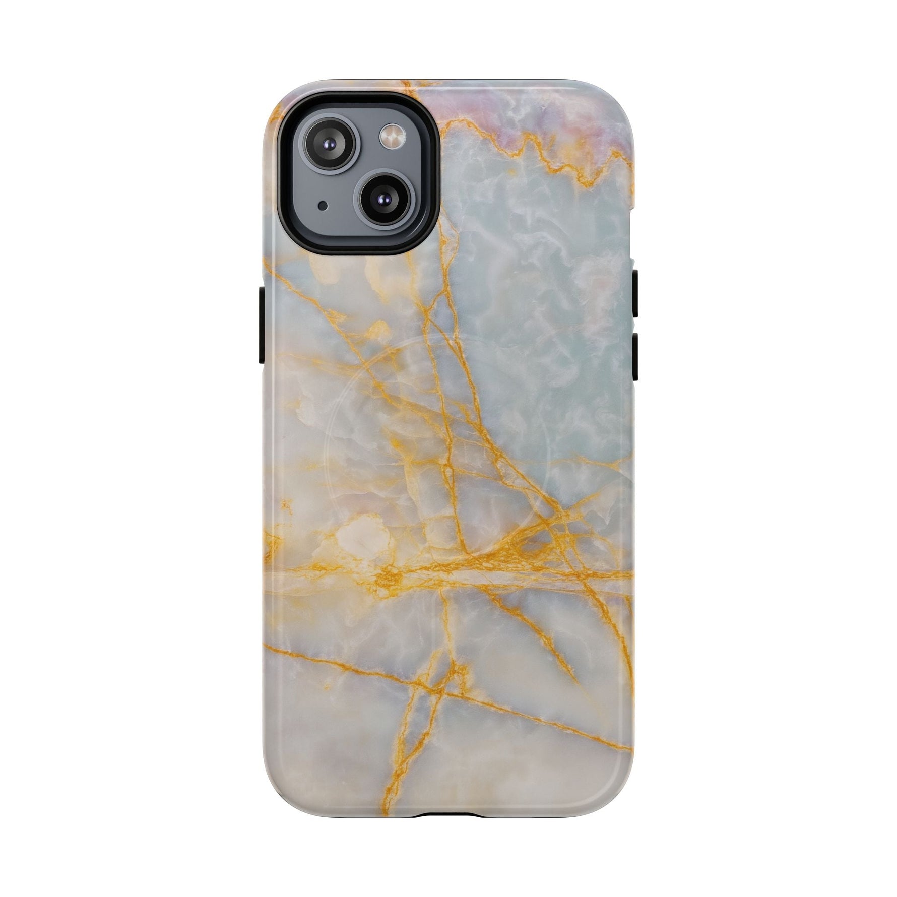 Marble Gold Vein iPhone Case (MagSafe Compatible)  Shamo's iPhone 14 Plus / Glossy