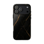 Black & Gold Marble iPhone Case with MagSafe - Shamo's