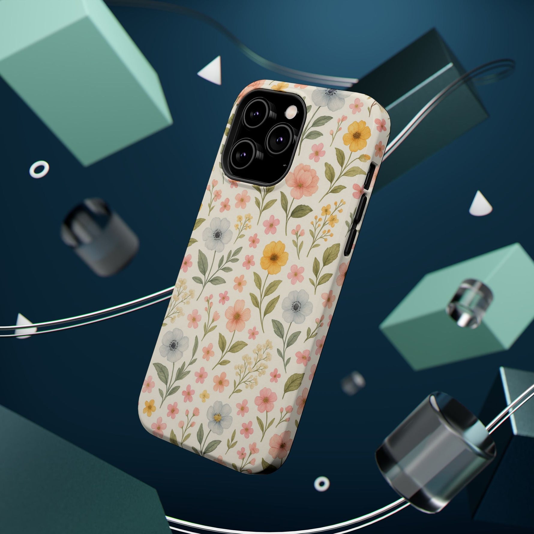 Floral Garden Impact iPhone Case with MagSafe compatibility  Shamo's