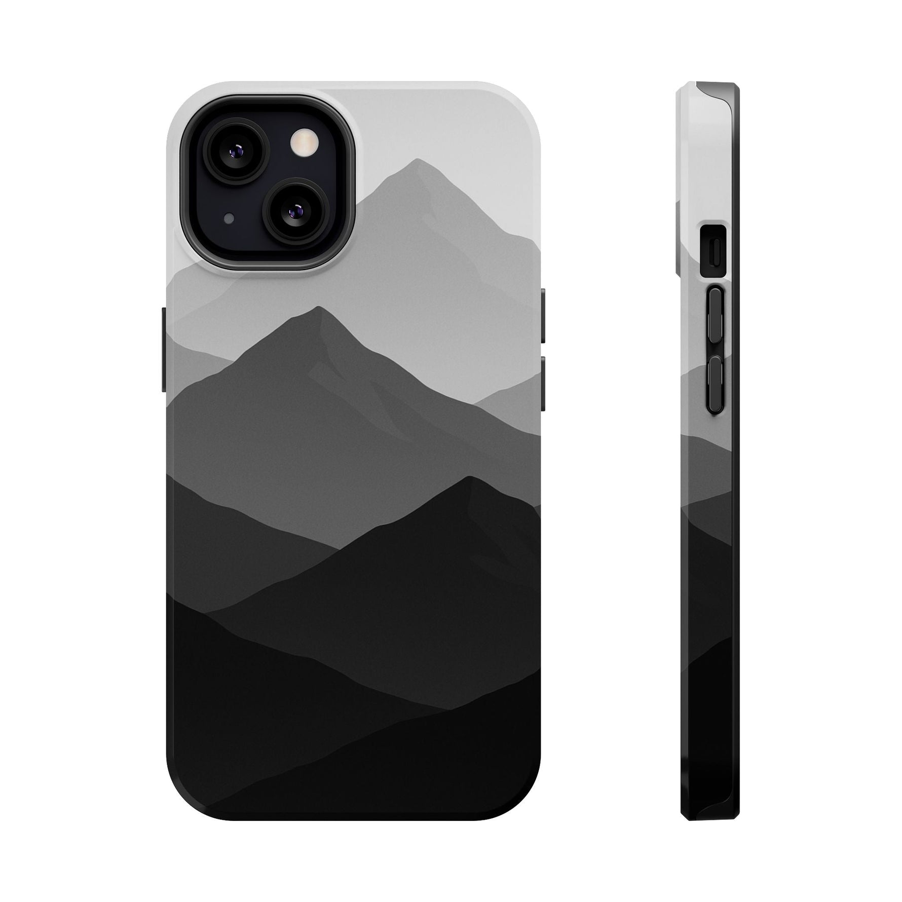 Monochrome Mountain Design iPhone Case | MagSafe  Shamo's iPhone 13 / Glossy