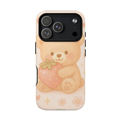 Strawberry Teddy iPhone Case with MagSafe