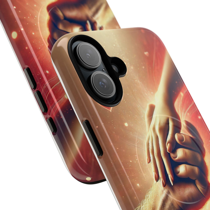 Magnetic Phone Case - Hands in Love Design - Compatible with MagSafe