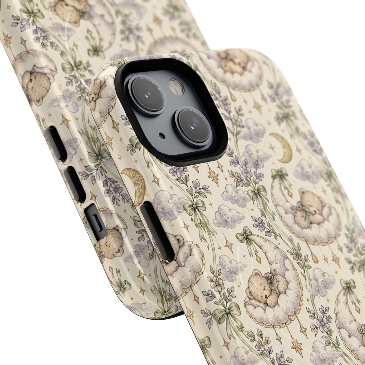 Dromerige wolkenknuffelbeer iPhone-hoesje met MagSafe