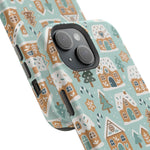 Winter Gingerbread Village Holiday Theme iPhone Case with MagSafe compatibility  Shamo's