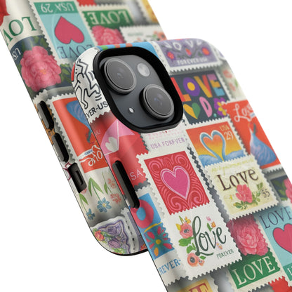 Vintage Romantic Love Stamp iPhone Case | Tough Protection + MagSafe  Shamo's