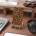 Lion Skin Print Mobile Phone Stand, Foldable Acrylic Smartphone Display