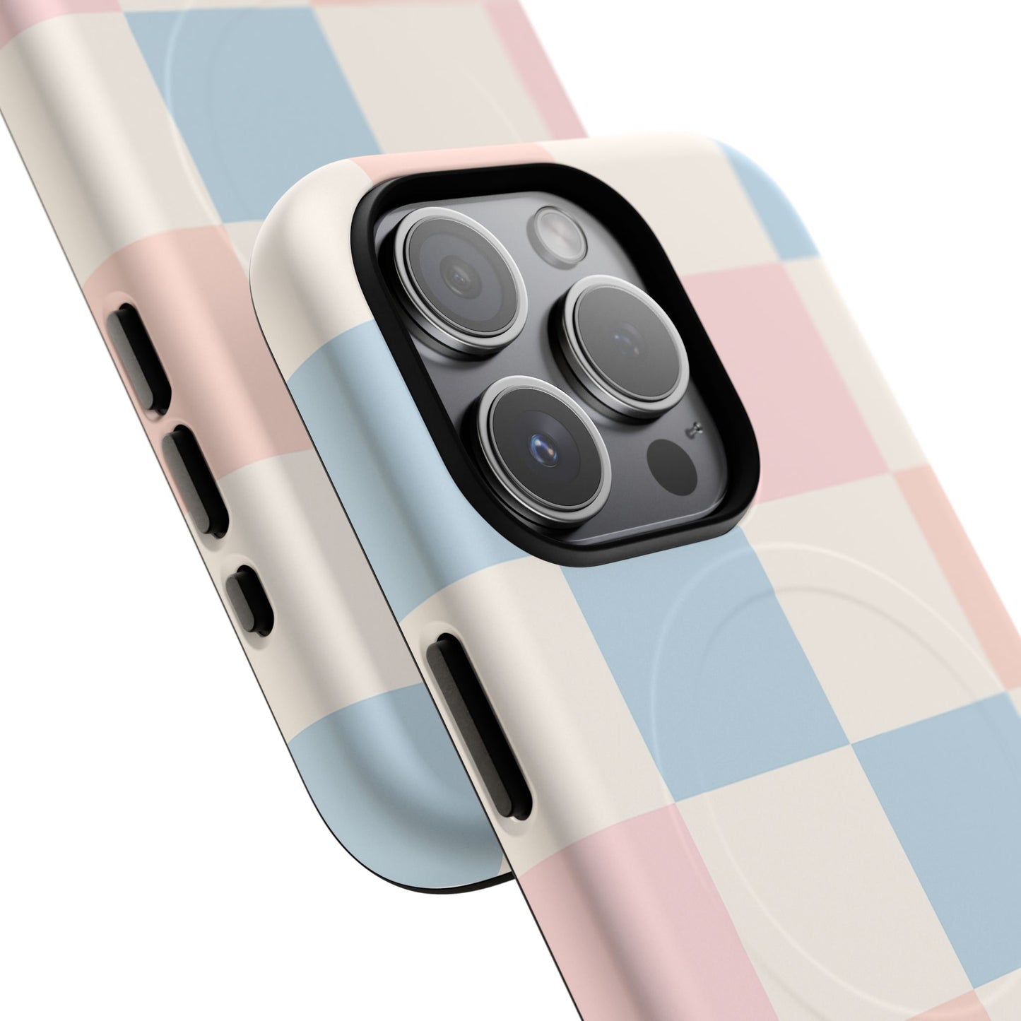 Pastel Checkerboard Pattern iPhone Cases - MagSafe