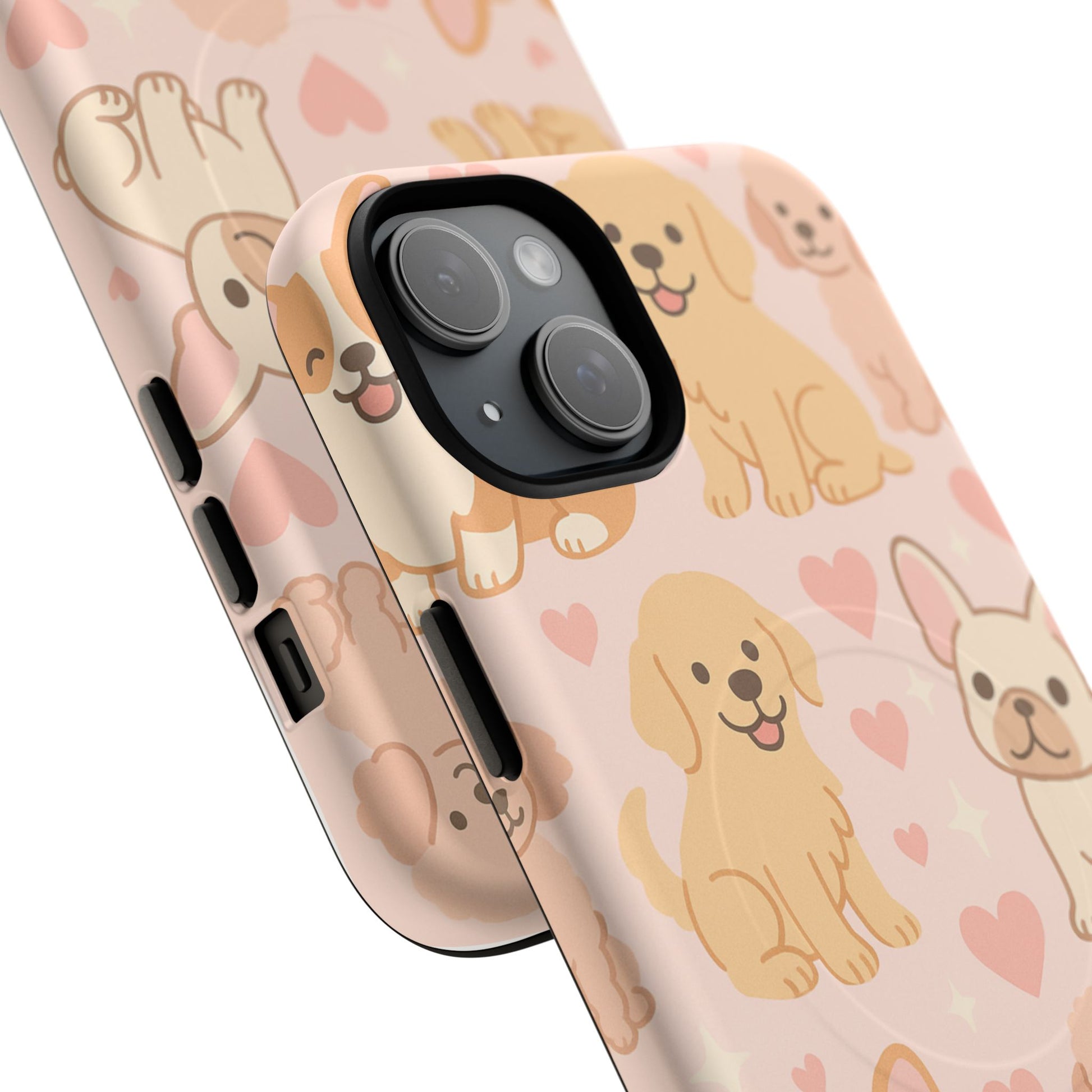 Puppies & Hearts iPhone Case compatible with MagSafe - Shamo's