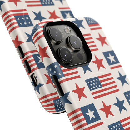 Patriotic American Flag iPhone Case | MagSafe