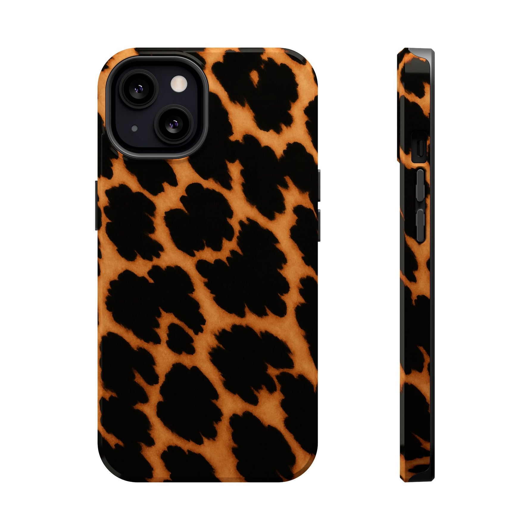 Leopard Print Impact-Resistant iPhone Case with MagSafe Compatibility  Shamo's iPhone 13 / Glossy