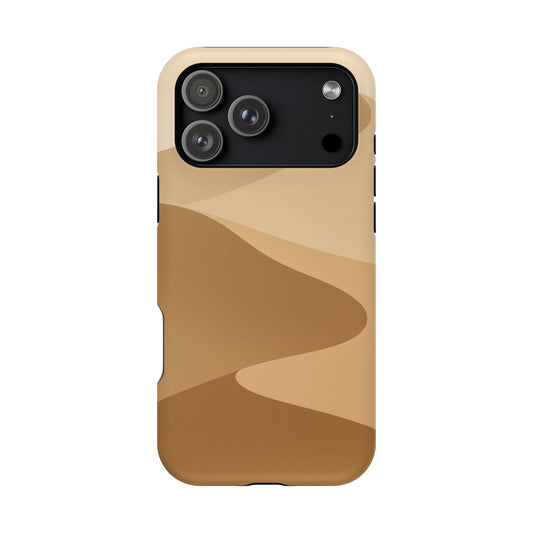 Neutral Desert Wave Design iPhone Case | MagSafe  Shamo's iPhone 17 Pro Max / Matte