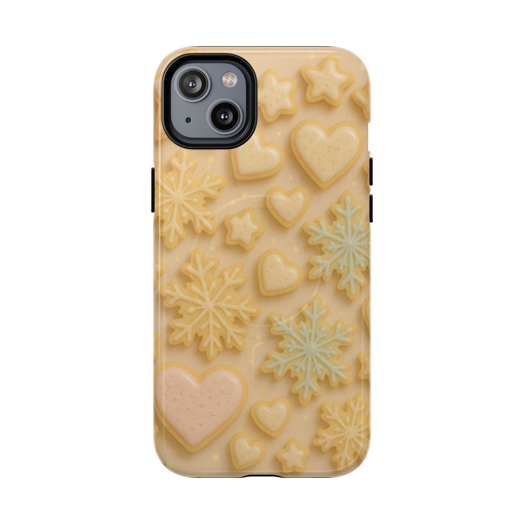 Heart & Snowflake Holiday iPhone Case — compatible with MagSafe - Shamo's