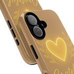 Grateful Heart iPhone Case — Warm Neon Heart  Shamo's