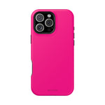Neon Pink MagSafe Compatible Impact-Resistant Phone Case Hot Pink