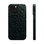 Dark Carbon Fiber Texture Magnetic Impact-Resistant iPhone Case | MagSafe compatible  Shamo's iPhone 14 Pro Max / Glossy