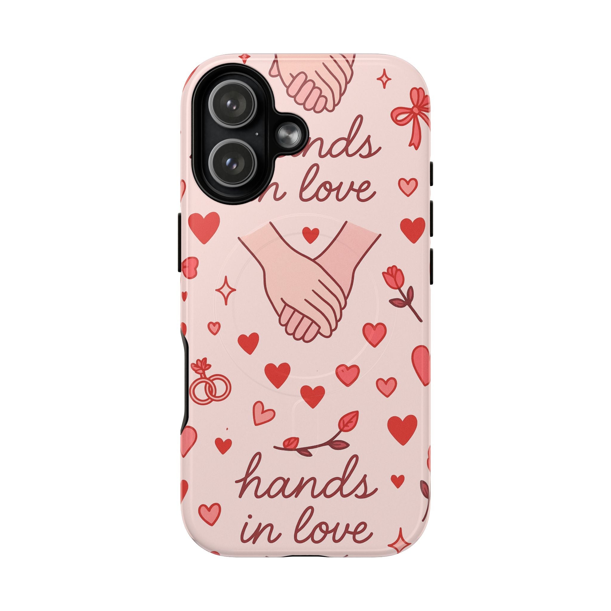 Hands in Love iPhone Case - Compatible with MagSafe  Shamo's iPhone 17 Pro Max / Glossy