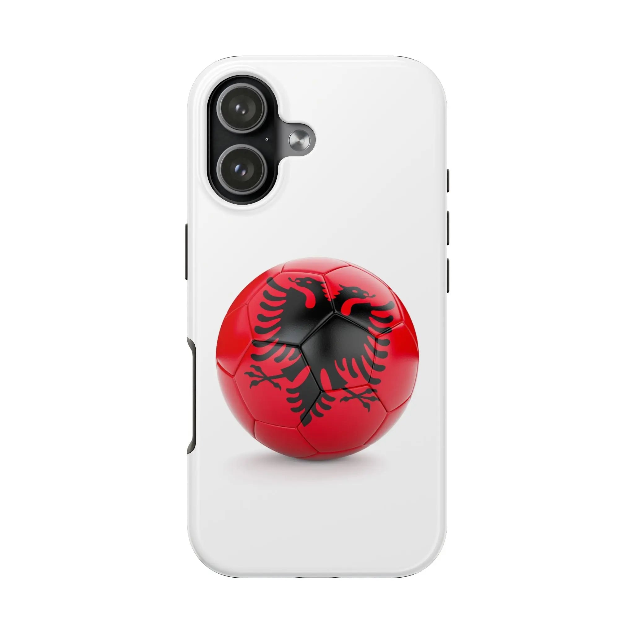 Tough Phone Cases with Albanian soccer flag