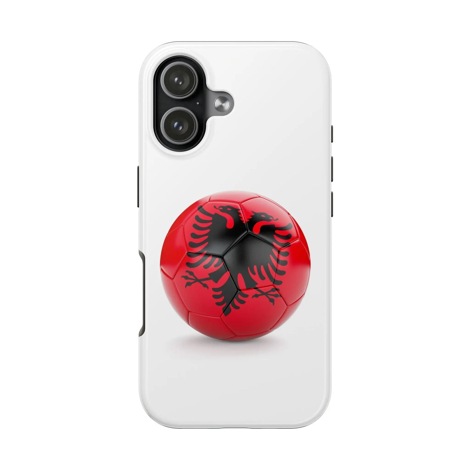 Tough Phone Cases with Albanian soccer flag - Shamo's