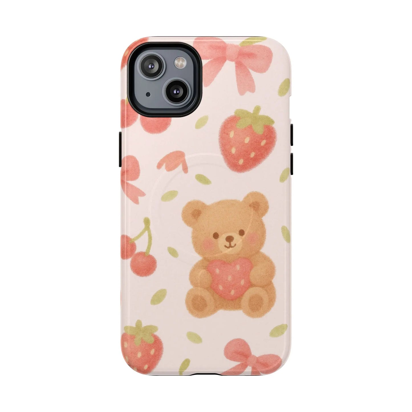 Teddy Berry Basket Friends iPhone Case with MagSafe - Shamo's