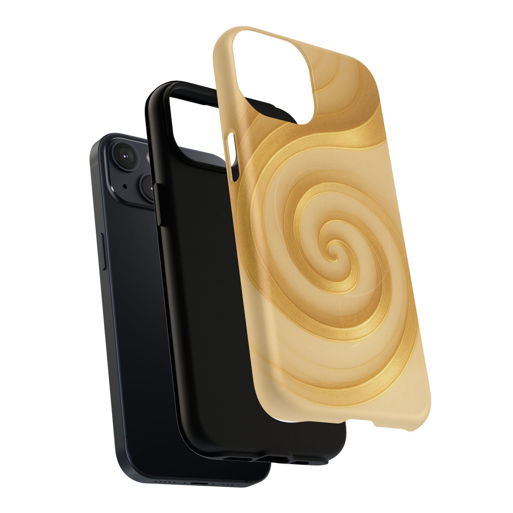 Luxury Series Swirl Gold iPhone Case compatible with MagSafe  Shamo's