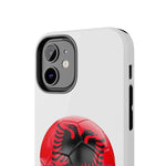 Tough Phone Cases with Albanian soccer flag