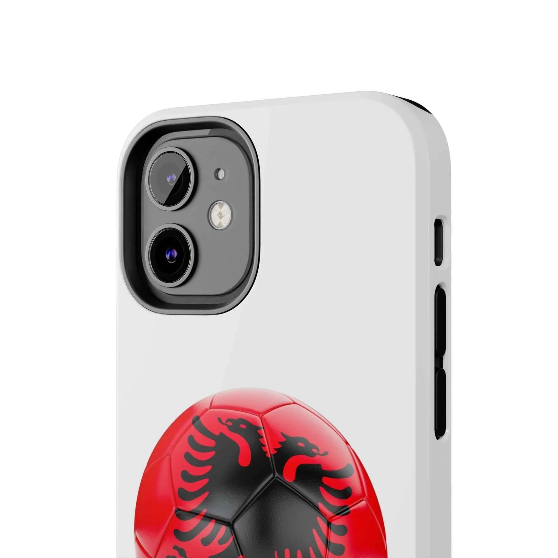 Tough Phone Cases with Albanian soccer flag