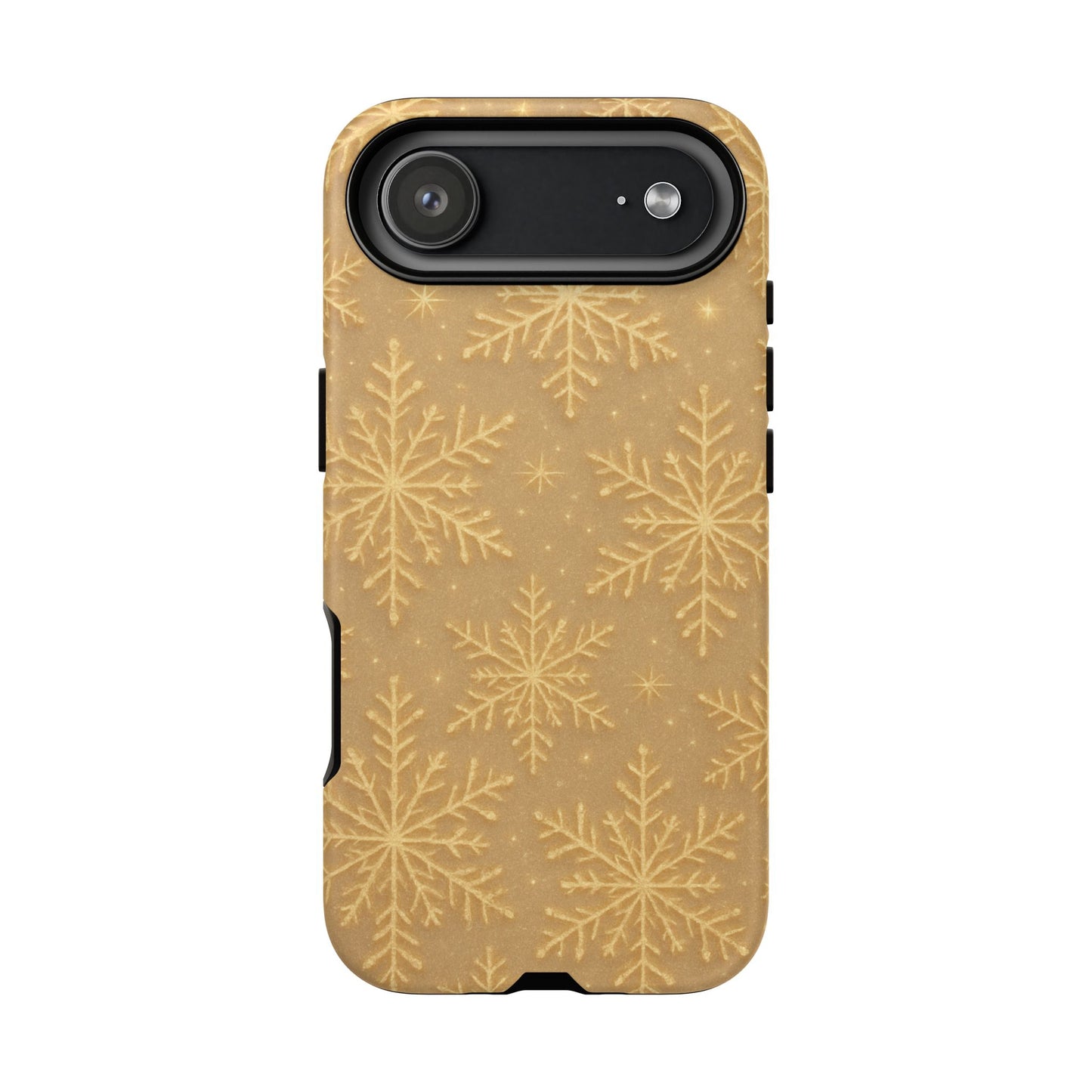 Golden Snowflake Holiday iPhone Case