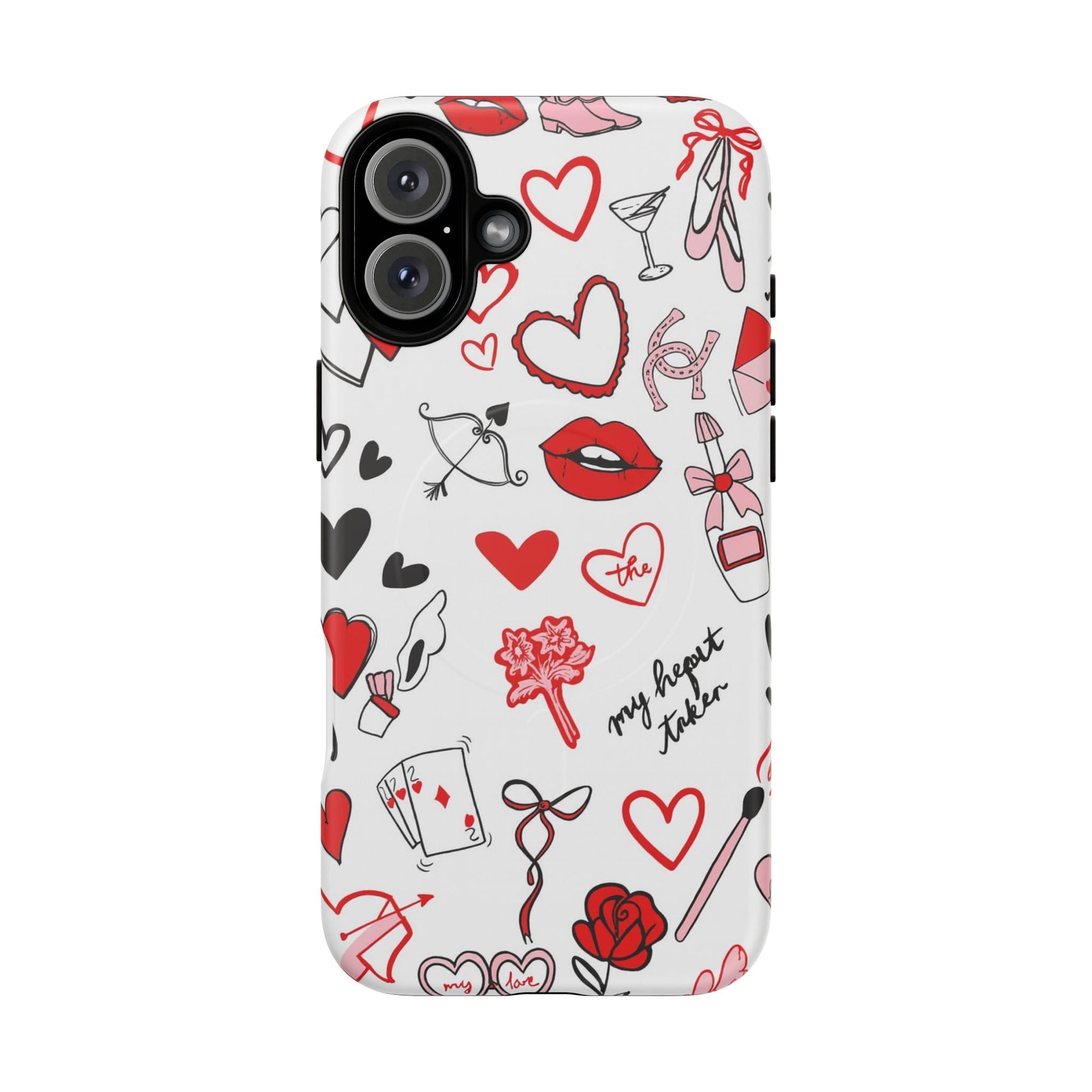 Love Doodle Tough iPhone Case (MagSafe compatible)  Shamo's iPhone 16 Plus / Matte