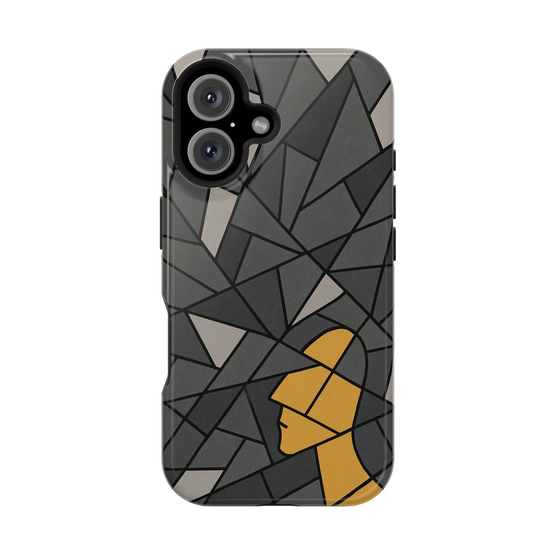 “Rebuilding Myself” Abstract iPhone Case — Magnetic MagSafe Impact-Resistant  Shamo's iPhone 16 / Glossy