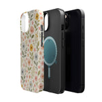 Floral Garden Impact iPhone Case with MagSafe compatibility  Shamo's