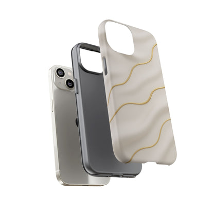 Elegant Gold Wave Tough iPhone Case