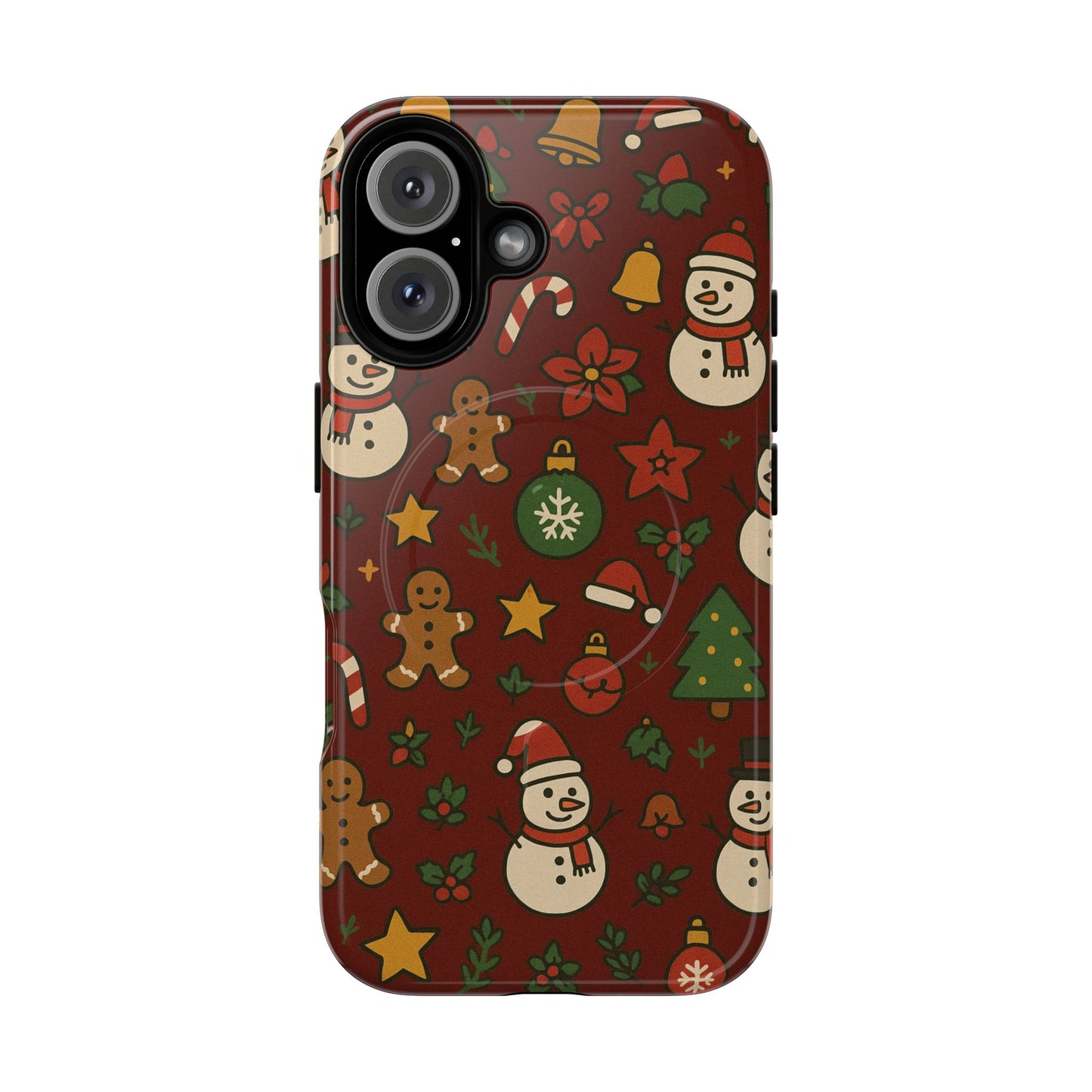 Snowman & Gingerbread Tough iPhone Case (MagSafe compatible)