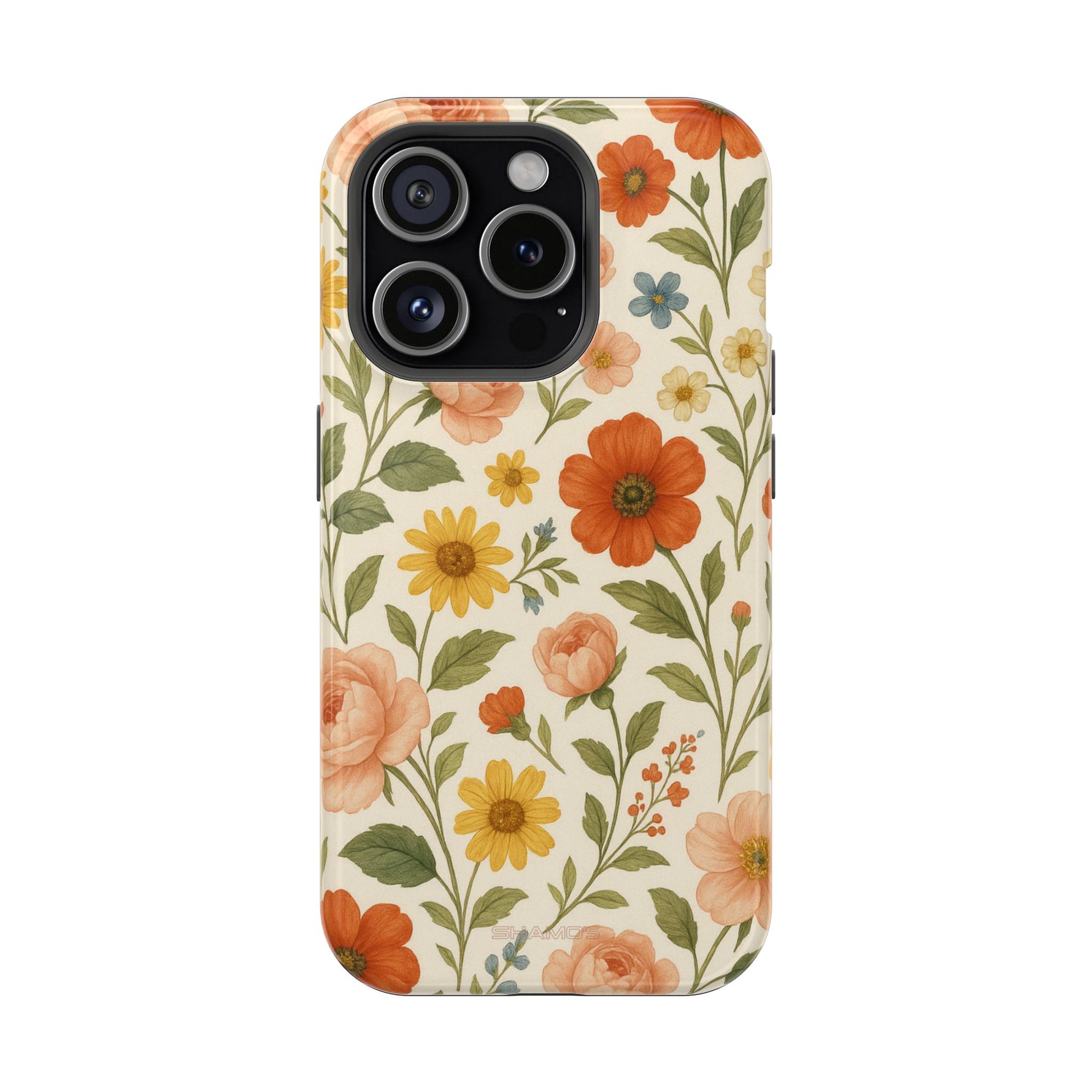 Floral Vintage Garden iPhone Case — with MagSafe