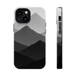 Monochrome Mountain Design iPhone Case | MagSafe  Shamo's iPhone 13 Mini / Glossy