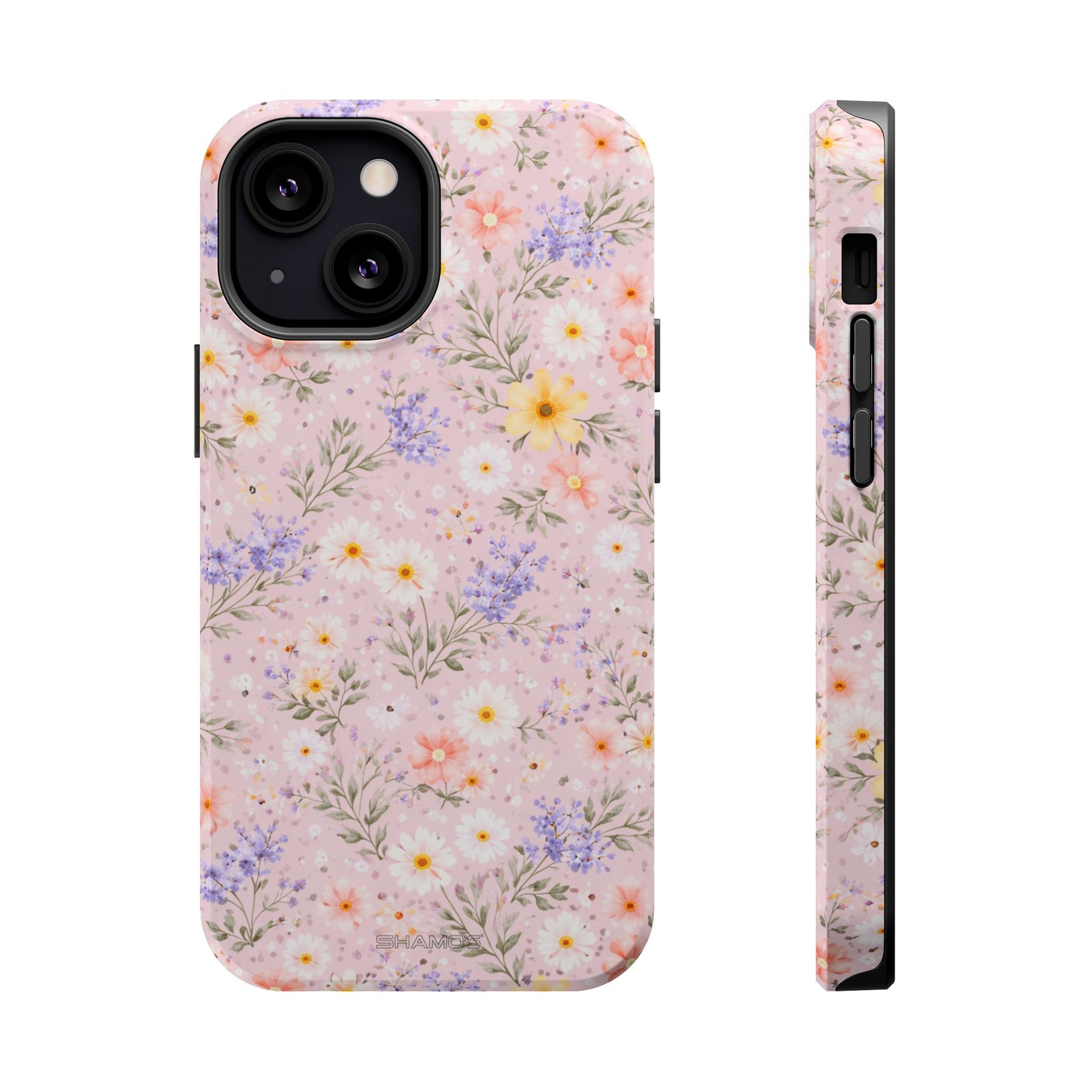 Pastel Floral MagSafe Compatible Magnetic Impact Phone Case