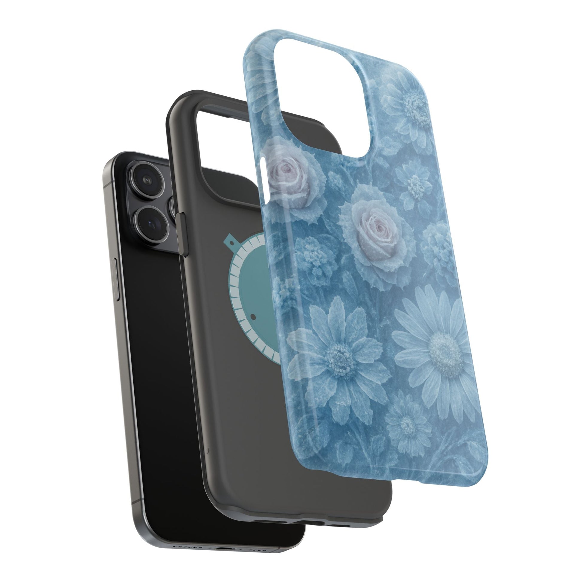 Frozen Beauty Floral Rose iPhone Case | MagSafe compatible  Shamo's