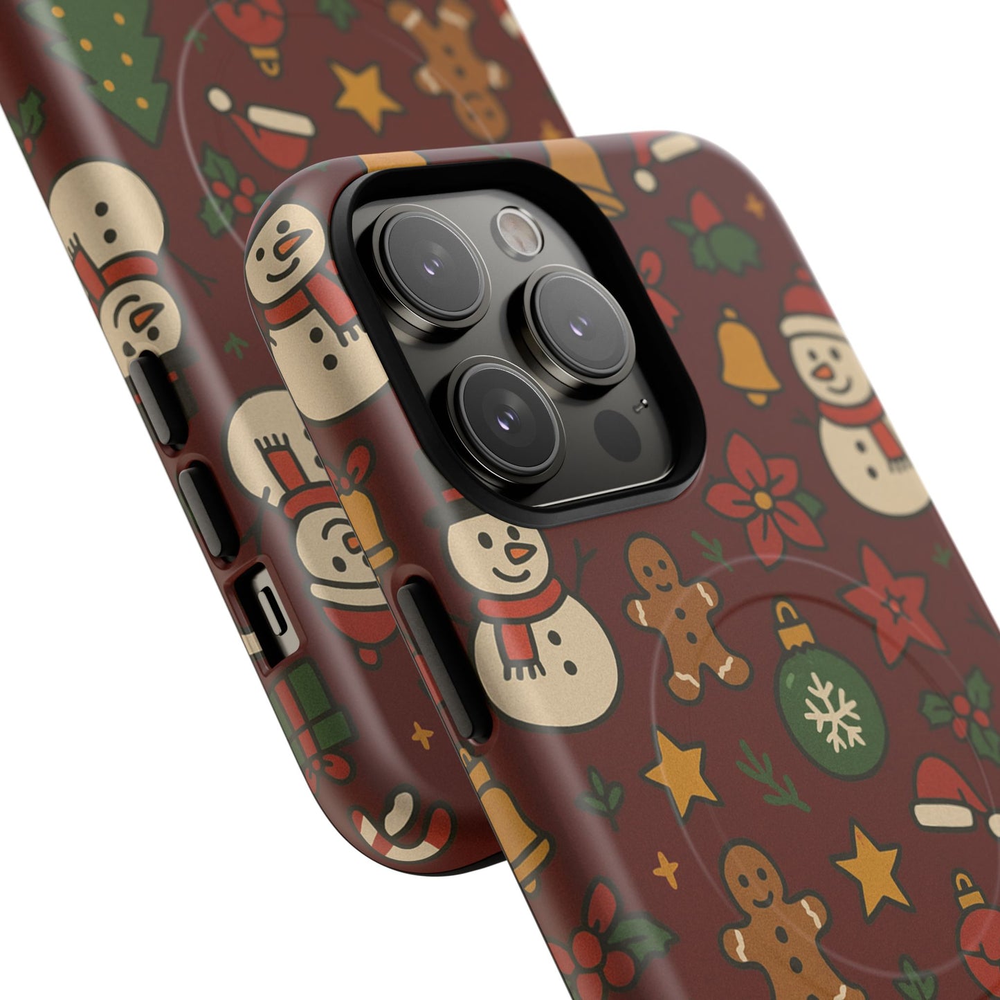 Snowman & Gingerbread Tough iPhone Case (MagSafe compatible)