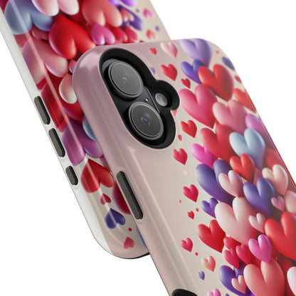 Shamo's Phone Case | MagSafe Compatible | Love Hearts Theme for iPhone 17 and more