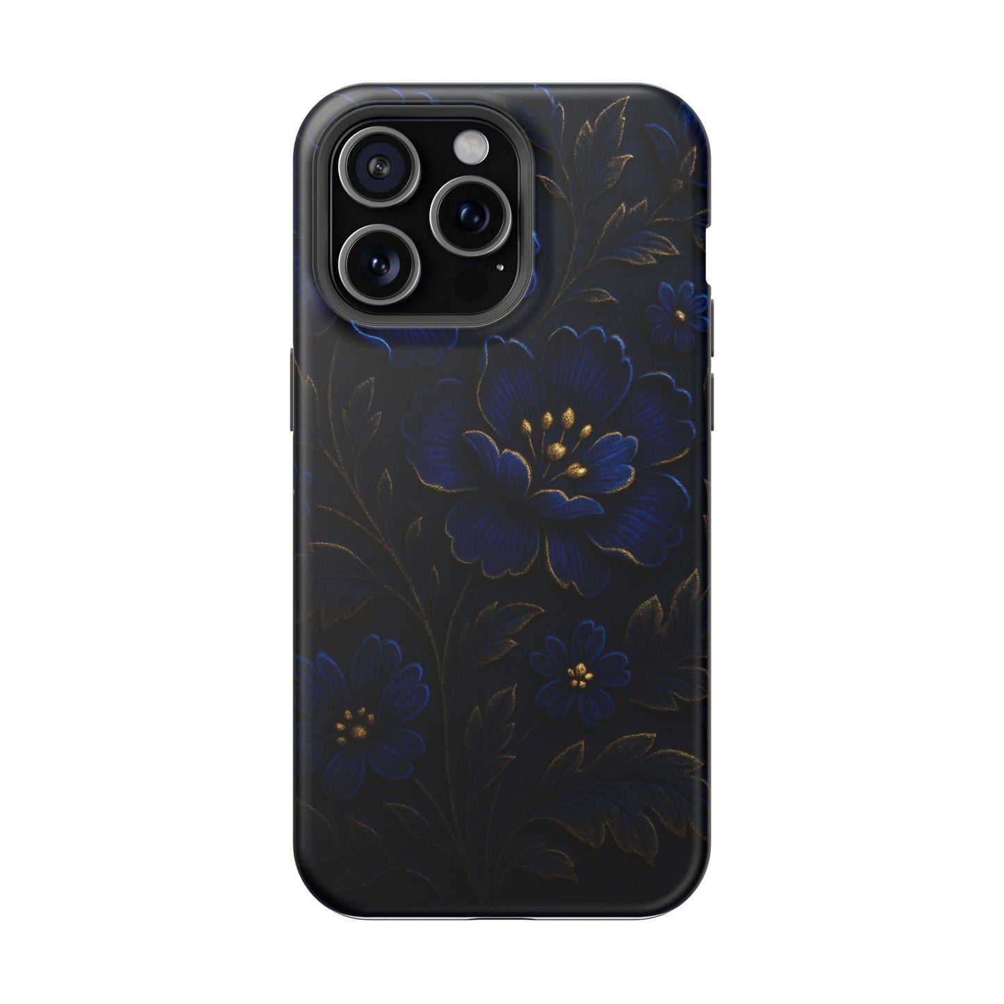 3D Velvet Night Flower iPhone Case | MagSafe