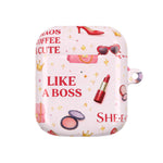 AirPods Case — 'Like a Boss' Pink Cosmetic Pattern Protective Case