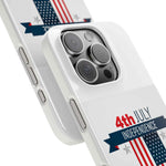 Slim Phone Cases with 4th of July writing for iPhone 17 and more