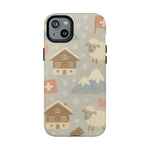 Swiss Chalet Sheep Pattern Tough MagSafe iPhone Case  Shamo's iPhone 14 Plus / Glossy