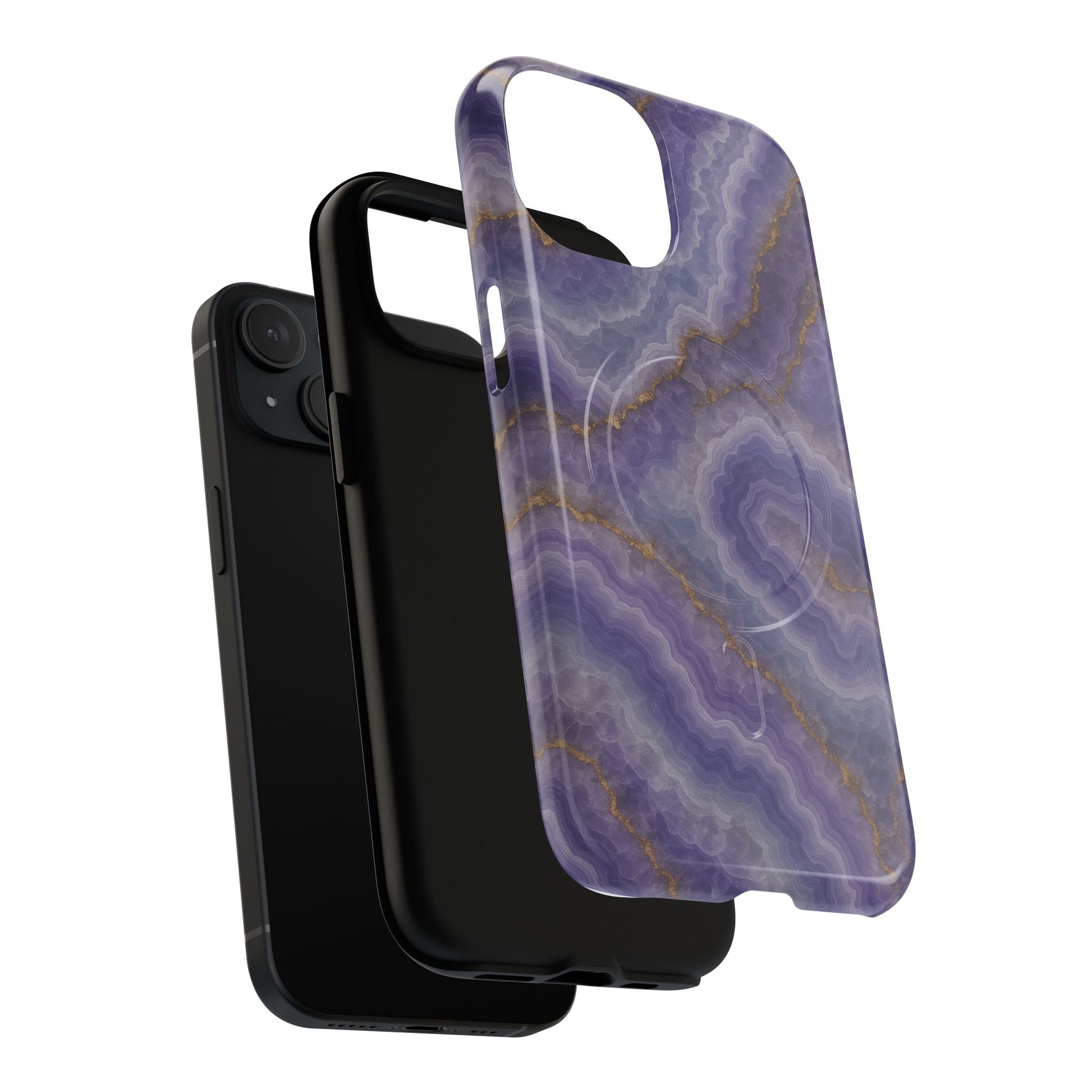 Purple Agate Marble iPhone Case with MagSafe - Shamo's