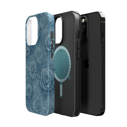Frozen Flower Impact-Resistant iPhone Case — MagSafe Compatible  Shamo's
