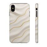Elegant Gold Wave Tough iPhone Case - Shamo's