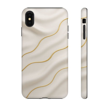 Elegant Gold Wave Tough iPhone Case - Shamo's